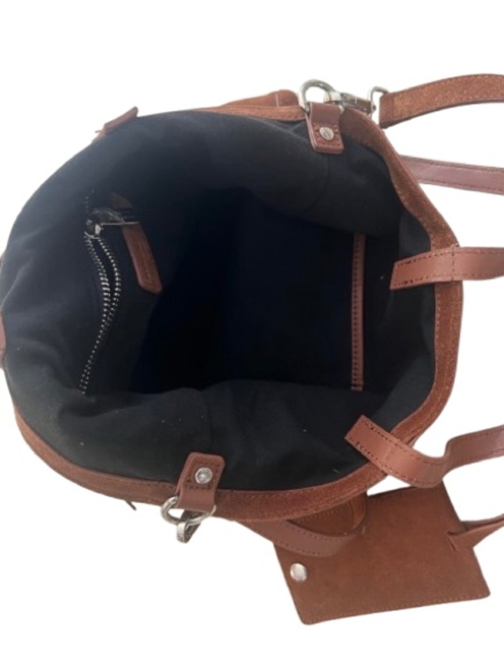 Brandon Blackwood Suede Shoulder/Crossbody Bag - Picture 4 of 6